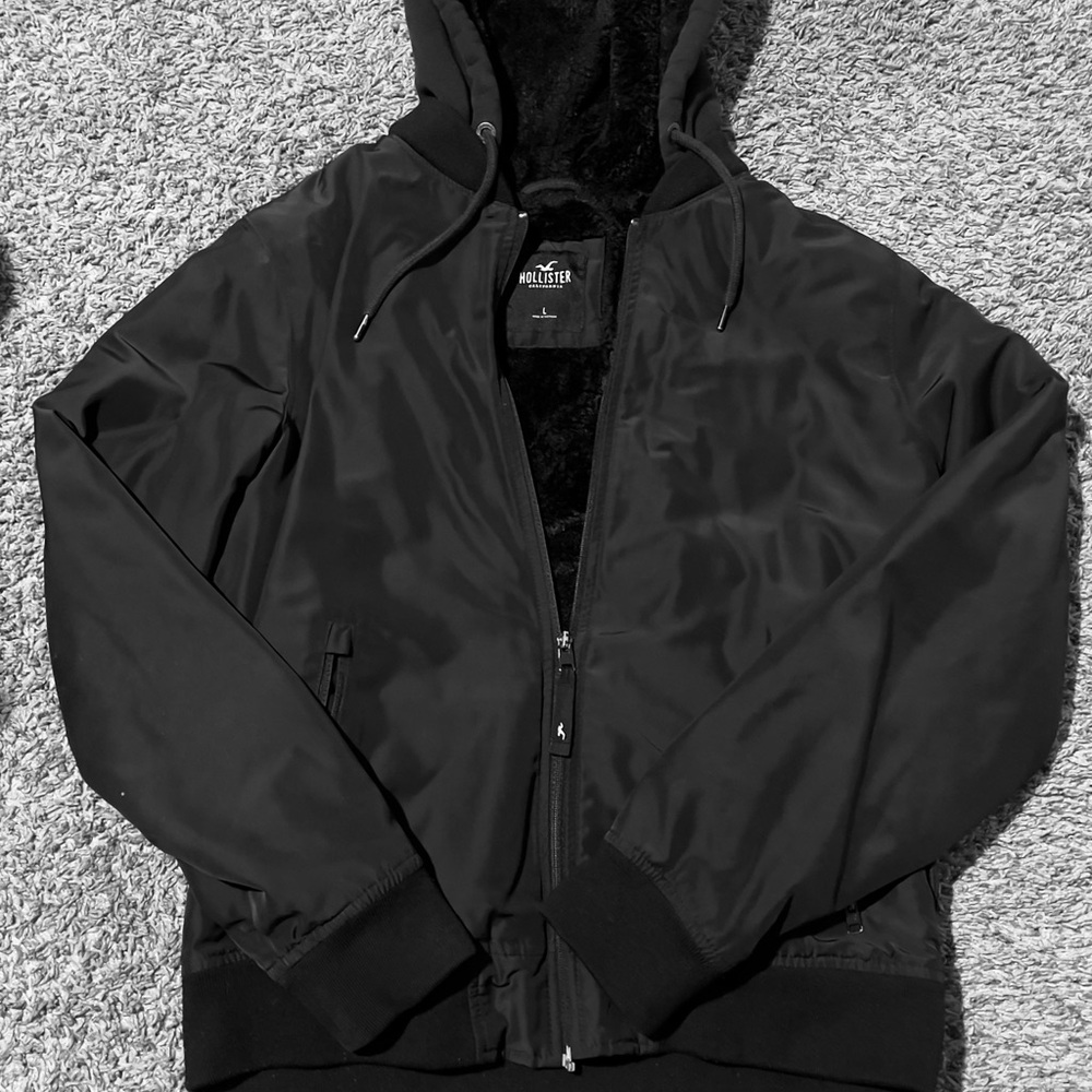 Hollister Black Hooded Jacket
